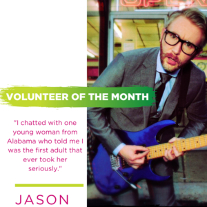 Jason, Volunteer of the Month