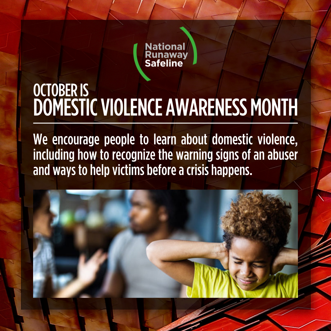 OCTOBER IS DOMESTIC VIOLENCE AWARENESS MONTH
